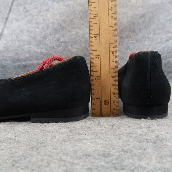 Eileen Fisher Shoes Womens 6 Flats Black Leather Posy Ballet Pointed Toe Career - Picture 6 of 16
